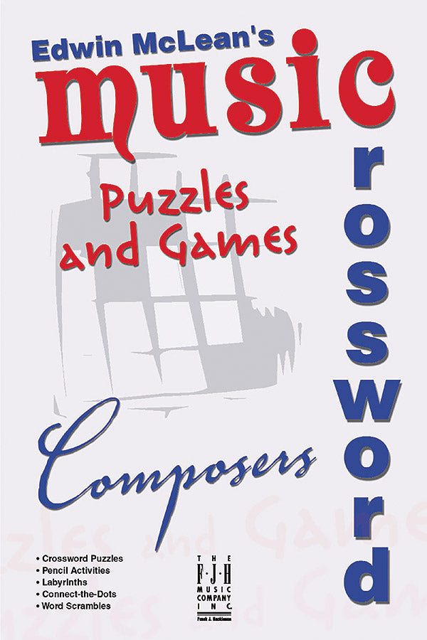 書籍 MUSIC CROSSWORD PUZZLES AND GAMES - COMPOSERS [BOOK-133656]