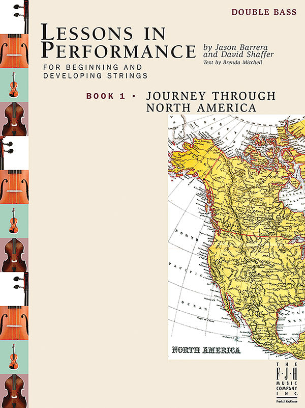 弦楽合奏 譜面セット LESSONS IN PERFORMANCE BOOK 1, JOURNEY THROUGH NORTH AMERICA - DOUBLE BASS [SHT-STO-133866]