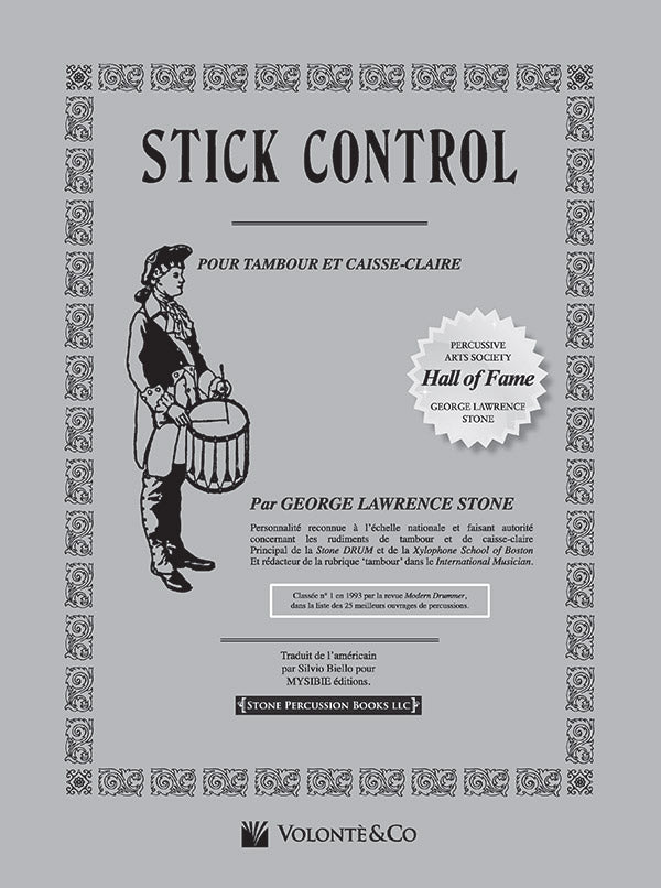パーカッション譜面 STICK CONTROL スティック・コントロール・フォー・ザ・スネア・ドラマー（フランス語版） [SHT-PERC-122433]