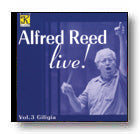 CD ALFRED REED LIVE! VOL. 3 [CD-75128]