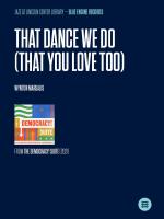 コンボ 譜面セット THAT DANCE WE DO ( THAT YOU LOVE TOO ) - FROM THE DEMOCRACY! SUITE [SHT-COM-129274]